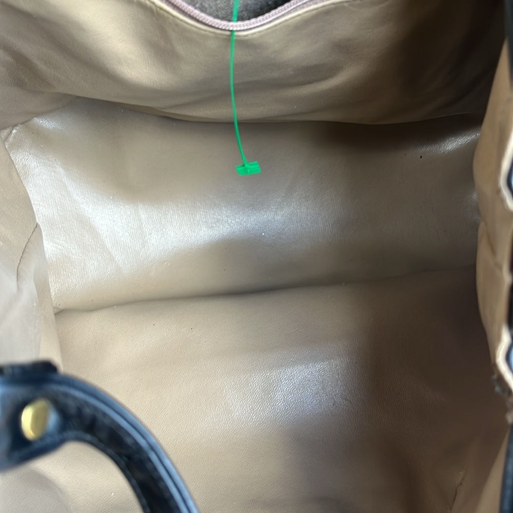 Vintage Patchwork Leather Drawstring Bag - image 10